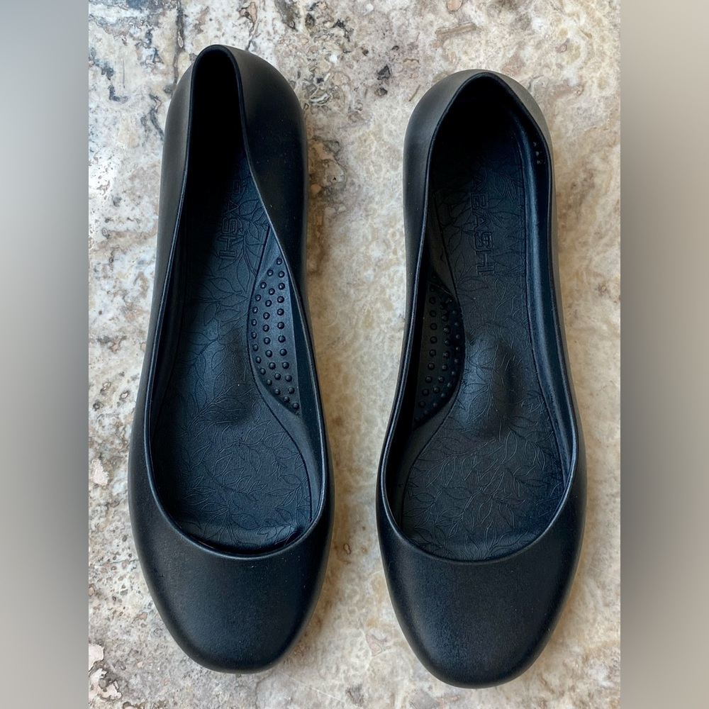 Okabashi Women's Georgia Black Ballet Flats Size 9 EU 39 Jelly Machine washable